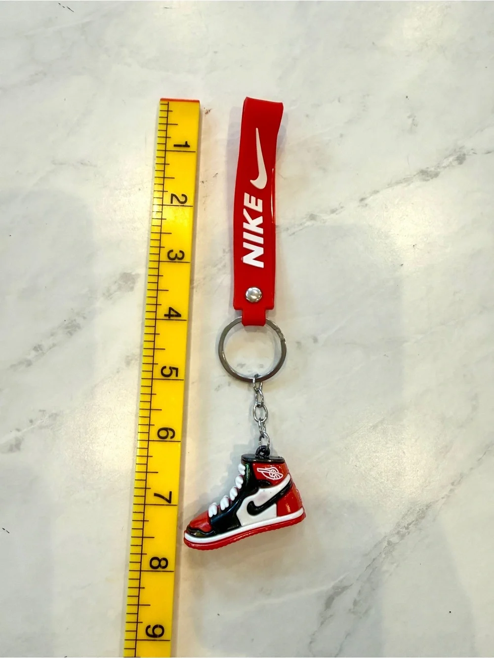 NEW Retro Nike Air Jordan 1 3D Mini Sneaker Keychain – Chicago Bred Colorway